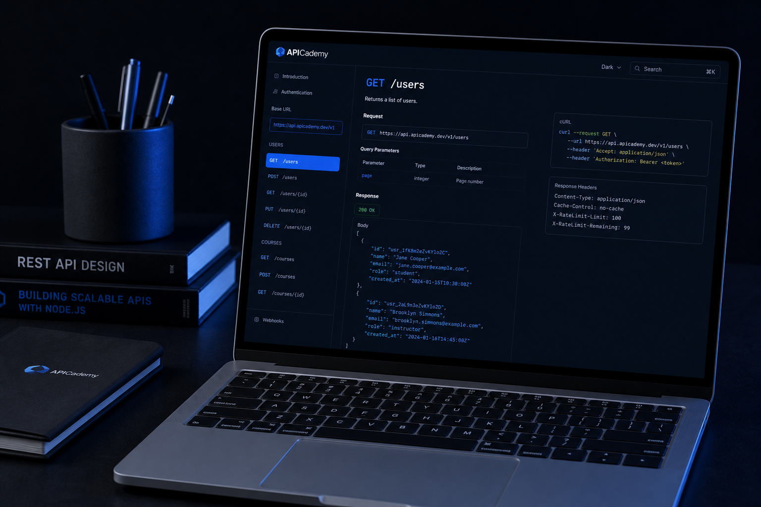 API integration training workspace